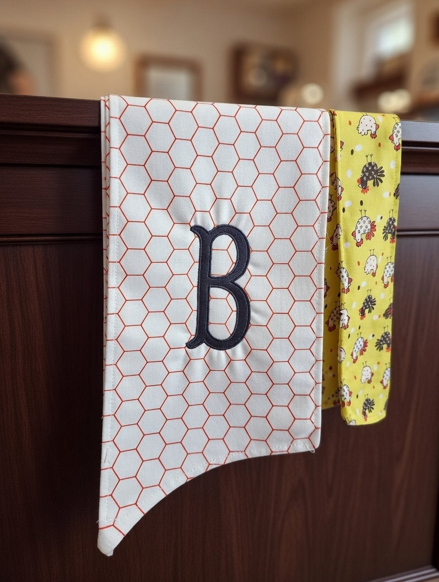 Personalized Spring Chicken Honeycomb Wreath Sash Set –